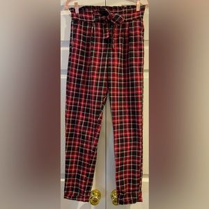 almost famous paper bag Plaid pants Size small
